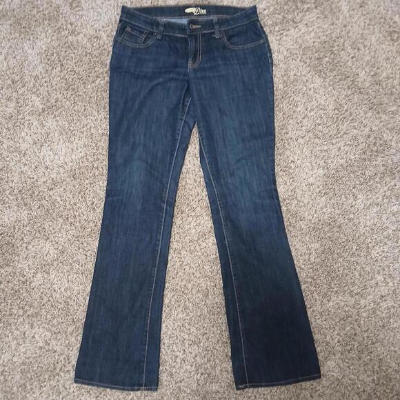 Dark wash low rise boot cut Old Navy jeans size 4, like new - Picture 1 of 6